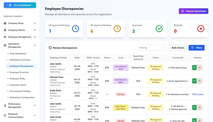 Attendance management screenshot 4