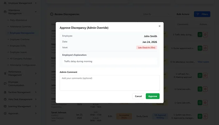 Attendance management screenshot 5