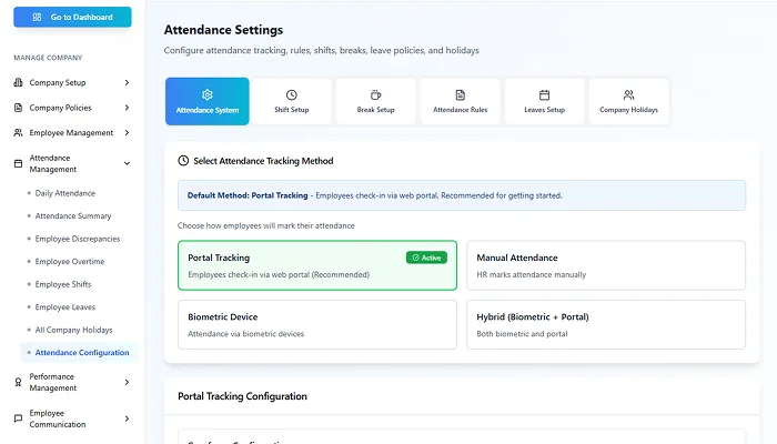 Attendance management screenshot 6