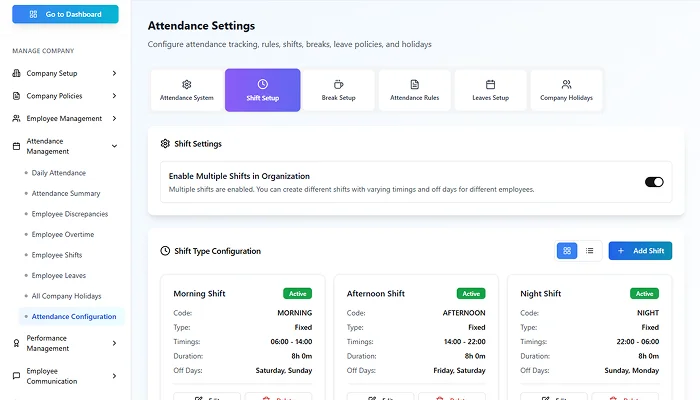 Attendance management screenshot 7