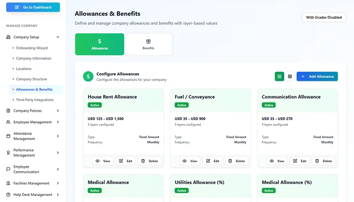 Compensation and benefits screenshot 1