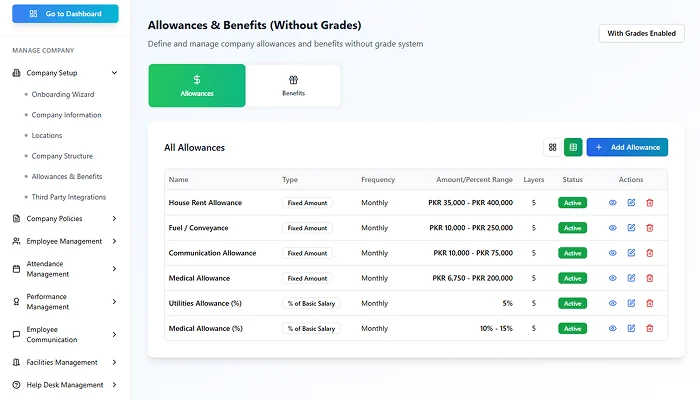 Compensation and benefits screenshot 5