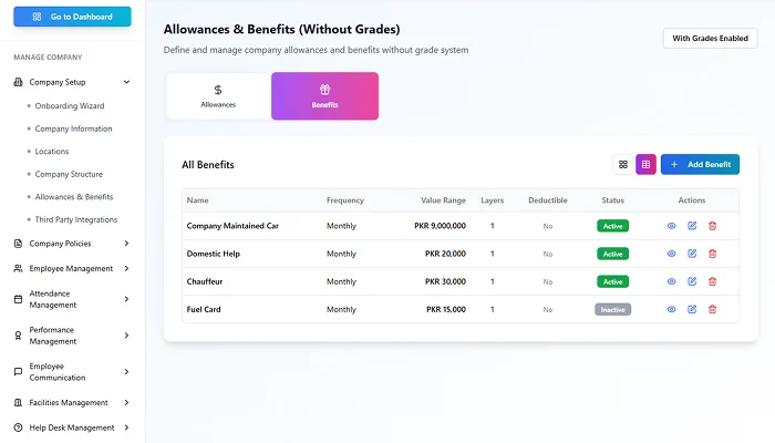 Compensation and benefits screenshot 6