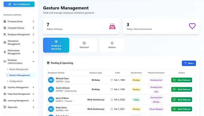 Employee communication screenshot 4
