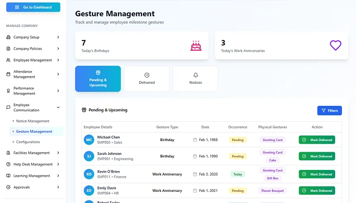 Employee communication screenshot 5