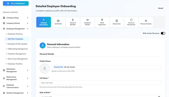 Employee management screenshot 3