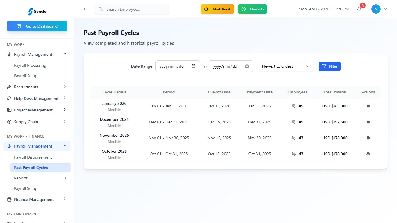 Payroll management screenshot 7