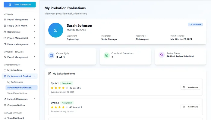 Performance management screenshot 4
