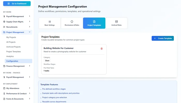Project management screenshot 4