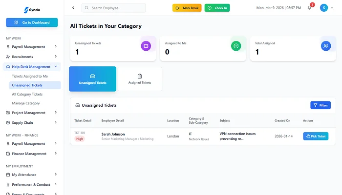 Helpdesk and ticketing screenshot 3