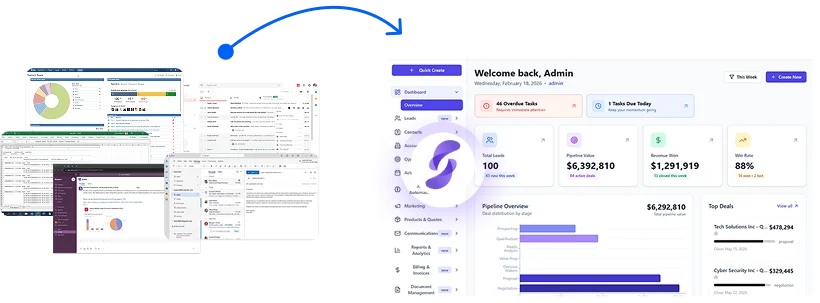 Sales CRM call to action