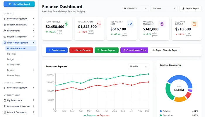 Finance and accounting screenshot 1