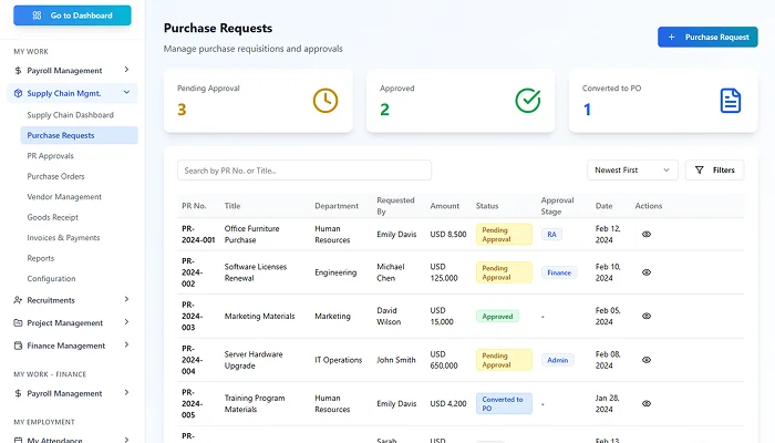 Supply chain management screenshot 3