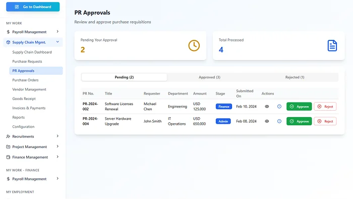 Supply chain management screenshot 4