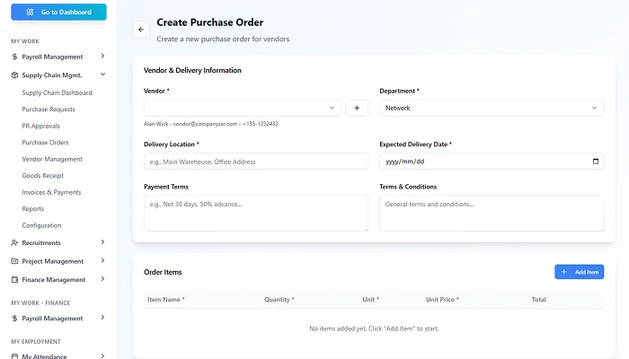 Supply chain management screenshot 5