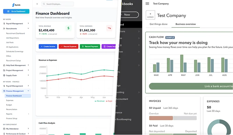 Synclo vs Quickbooks comparison — Quick 1
